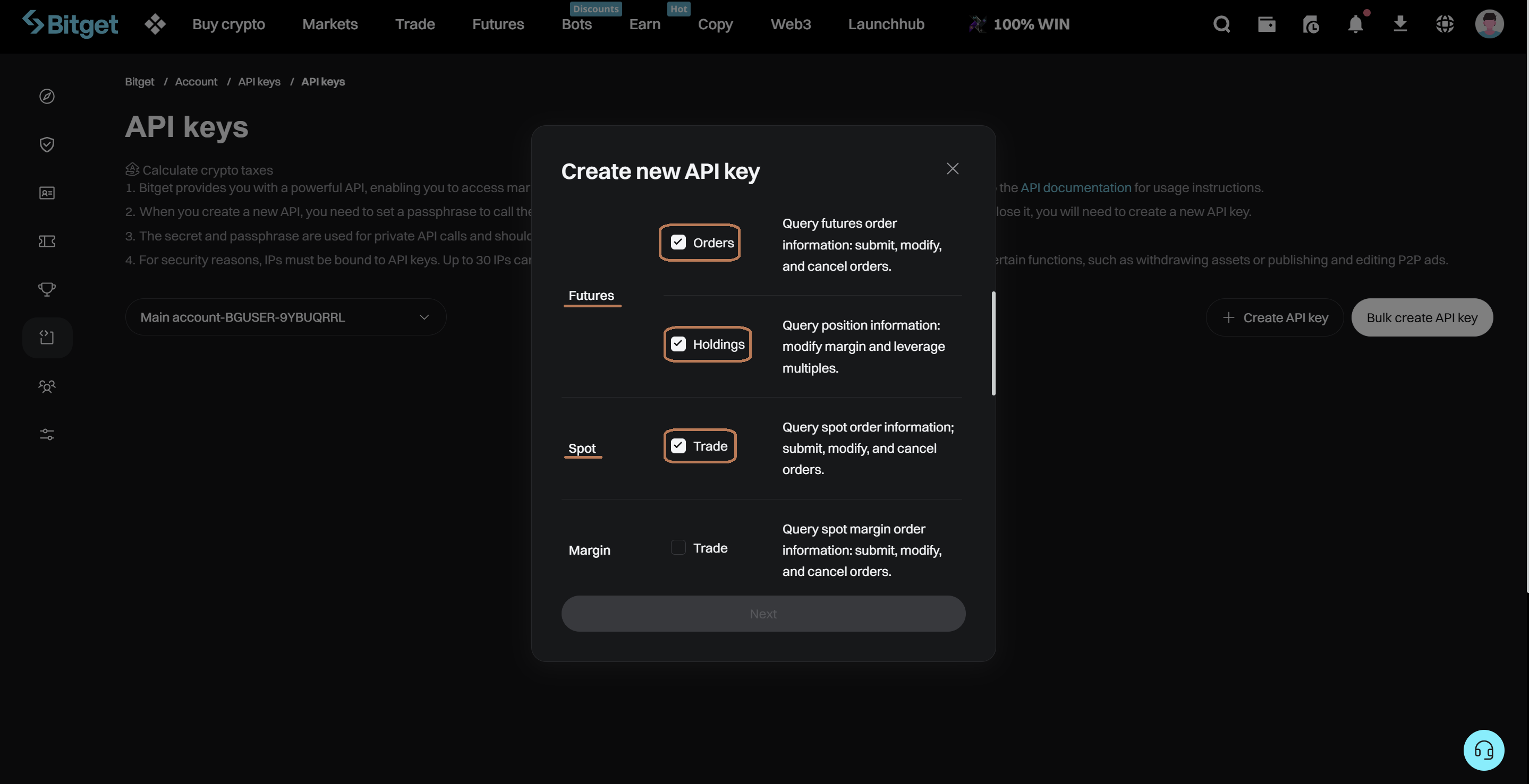 Configurer les autorisations
